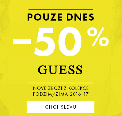 Sleva 50% na značku Guess