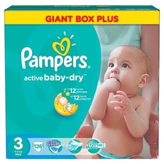 Pampers Active Baby Giant box