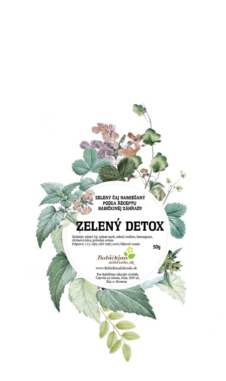 20% zľava na detoxikačný zelený čaj