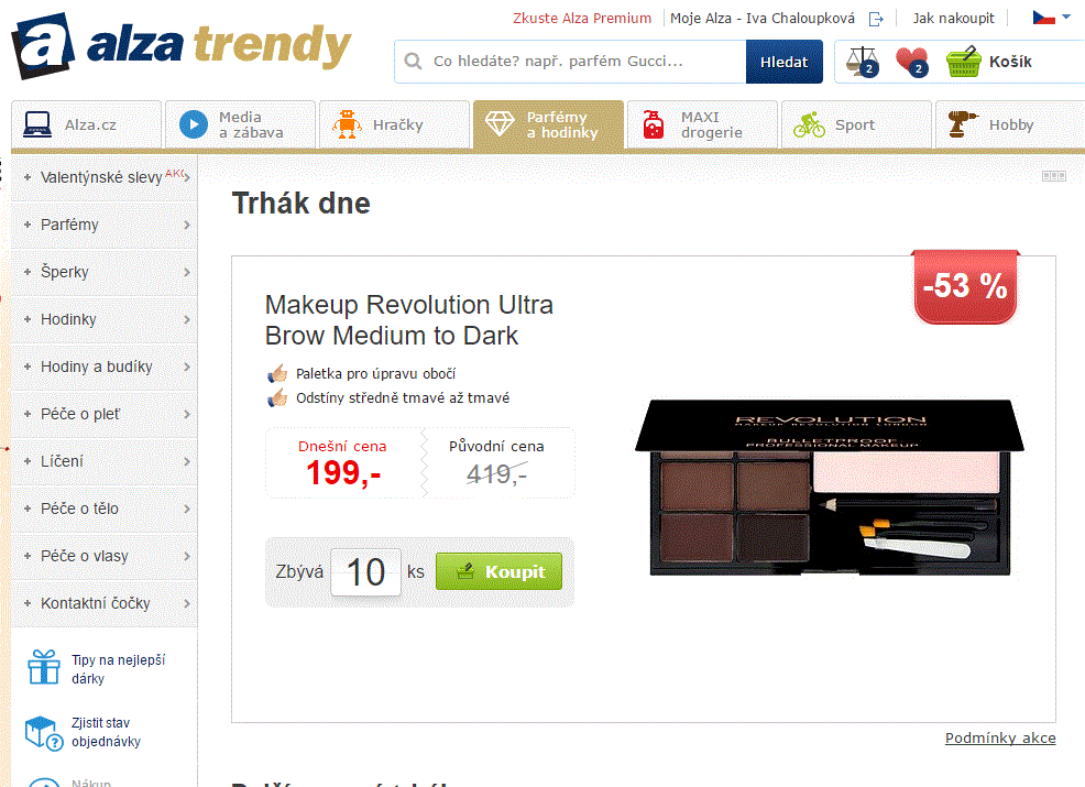 Makeup Revolution paletka pro úpravu obočí