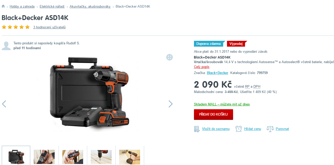 Black & Decker ASD14K Vrtačka/šroubovák