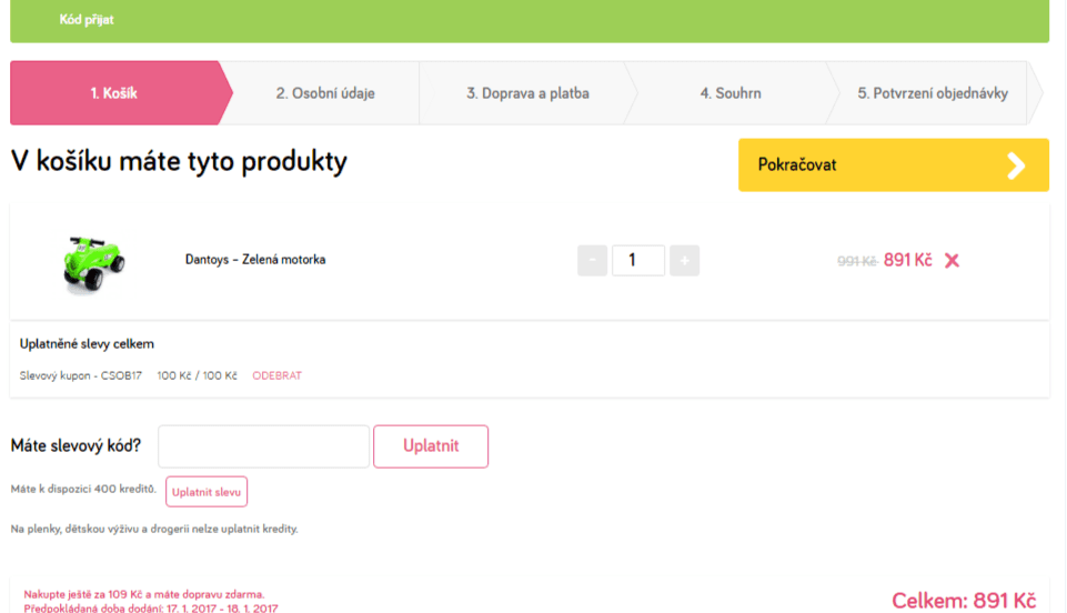 Odrážedlo Dantoy Zelená motorka 