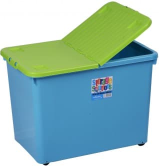 Úložný box Wham s víkem a kolečky 80L