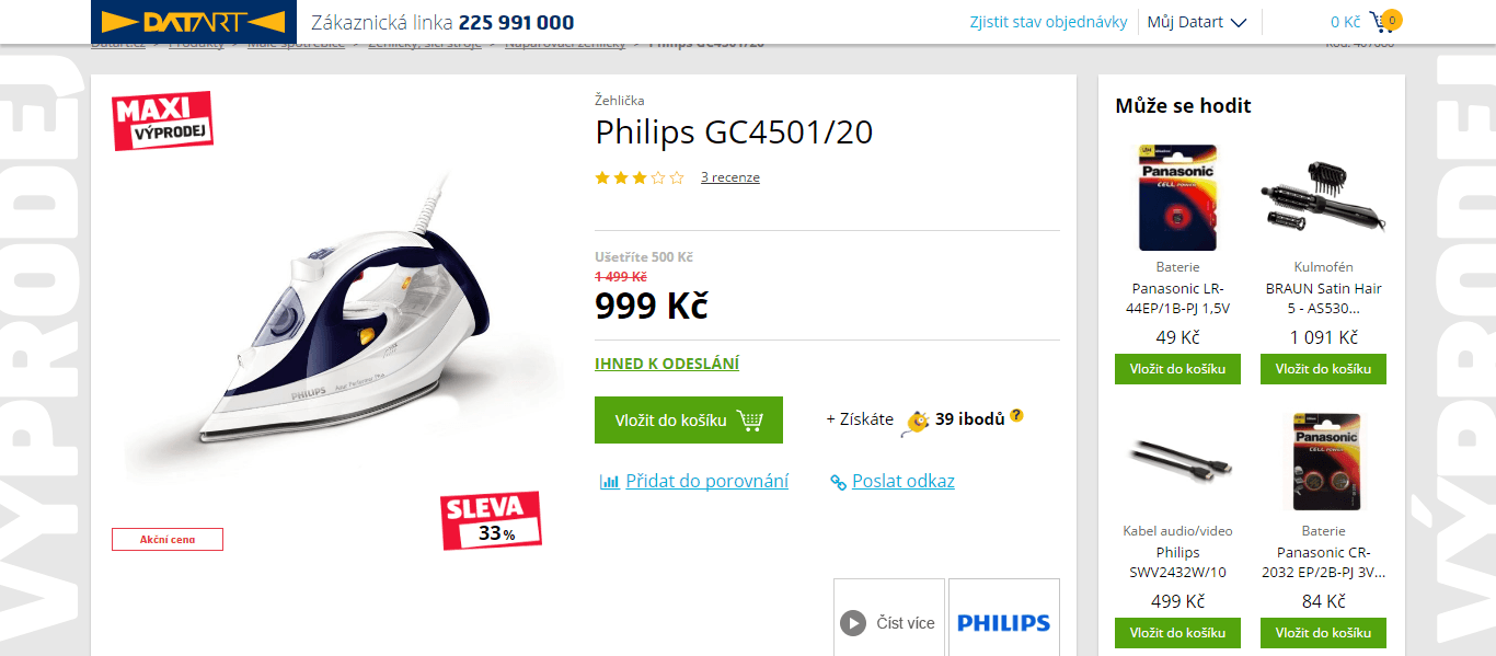 Napařovací žehlička Philips Azur Performer Plus