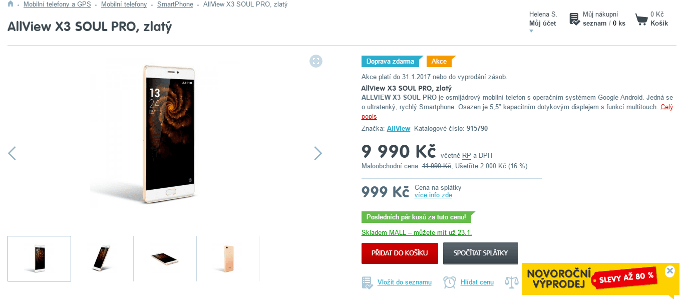 Allview, 8x 1,95GHz, 4GB RAM, 5,5", LTE