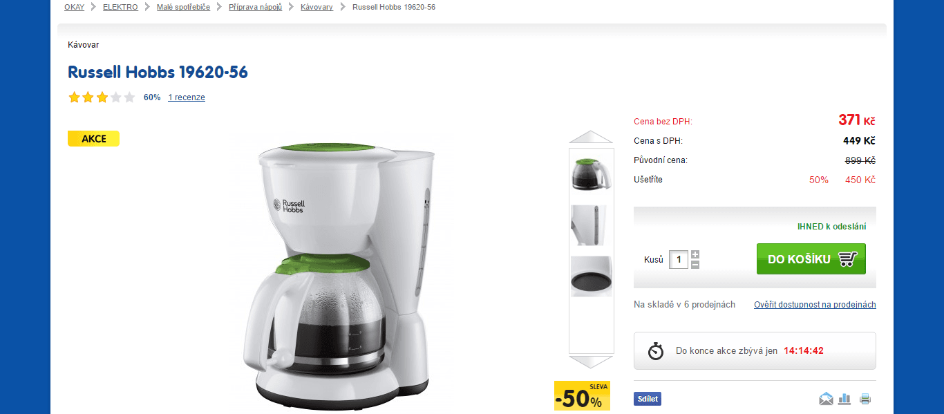 Kávovar Russell Hobbs 19620