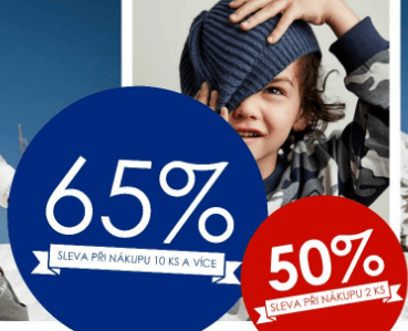 Sleva 50% na 2 a více kousků