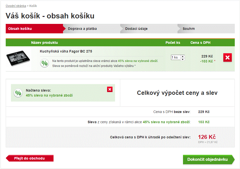 Kuchyňská váha Fagor BC-275
