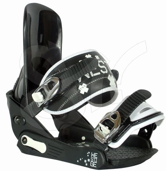 Vázání na snowboard Westige Rental Black