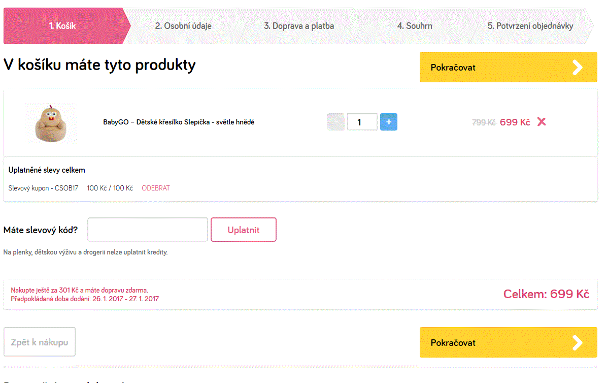 Dětské křesílko BabyGO Slepička