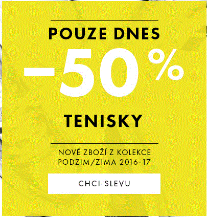 Sleva 50% na všechny tenisky