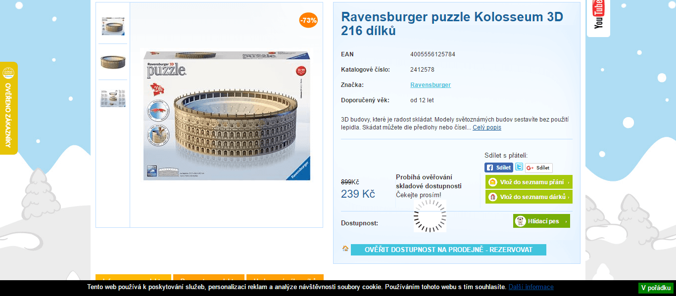 3D puzzle Koloseum Ravensburger