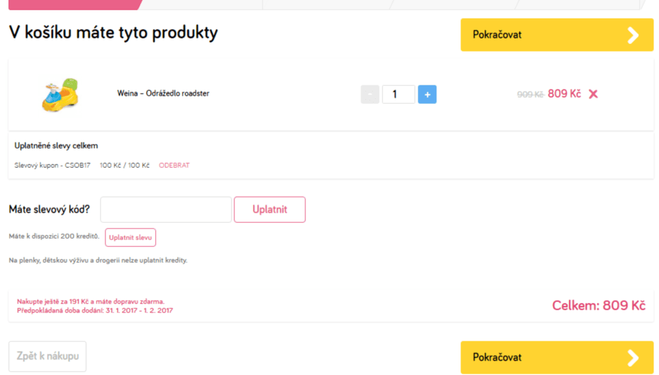 Odrážedlo pro nejmenší Weina roadster 