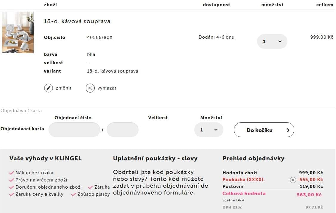 Sleva 555 Kč z nákupu nad 800 korun