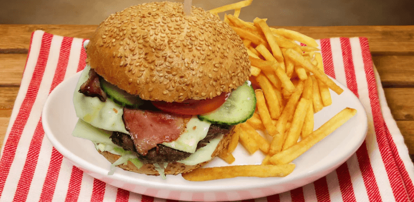Domácí maxi burger nebo cheeseburger