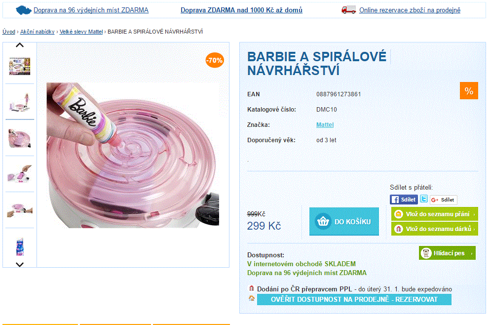 Barbie a spirálové návrhářství