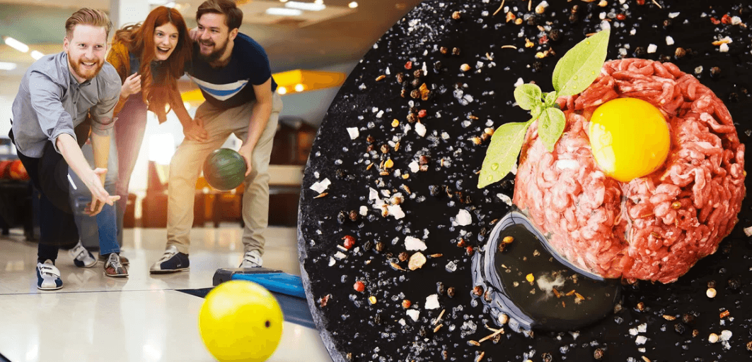2 hodiny bowlingu + 500g tatarák