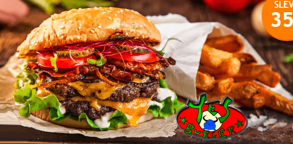 450g pikantní hovězí burger s rukolou