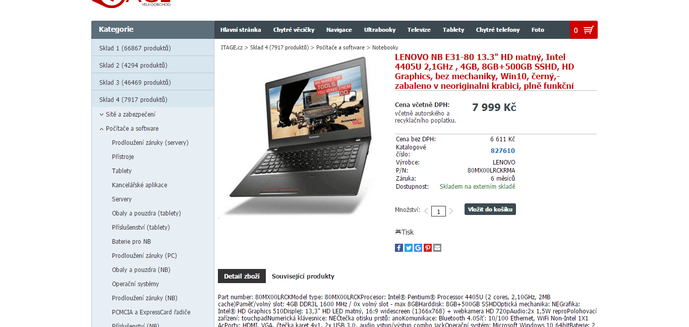 Lenovo, 2,1GHz, 4GB RAM, SSHD, 13,3"
