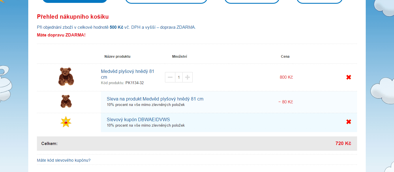 Plyšový medvídek 81 cm