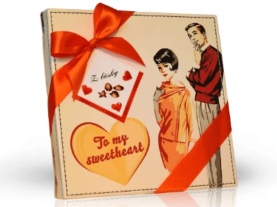 Belgické čokolády ve valentýnském balení