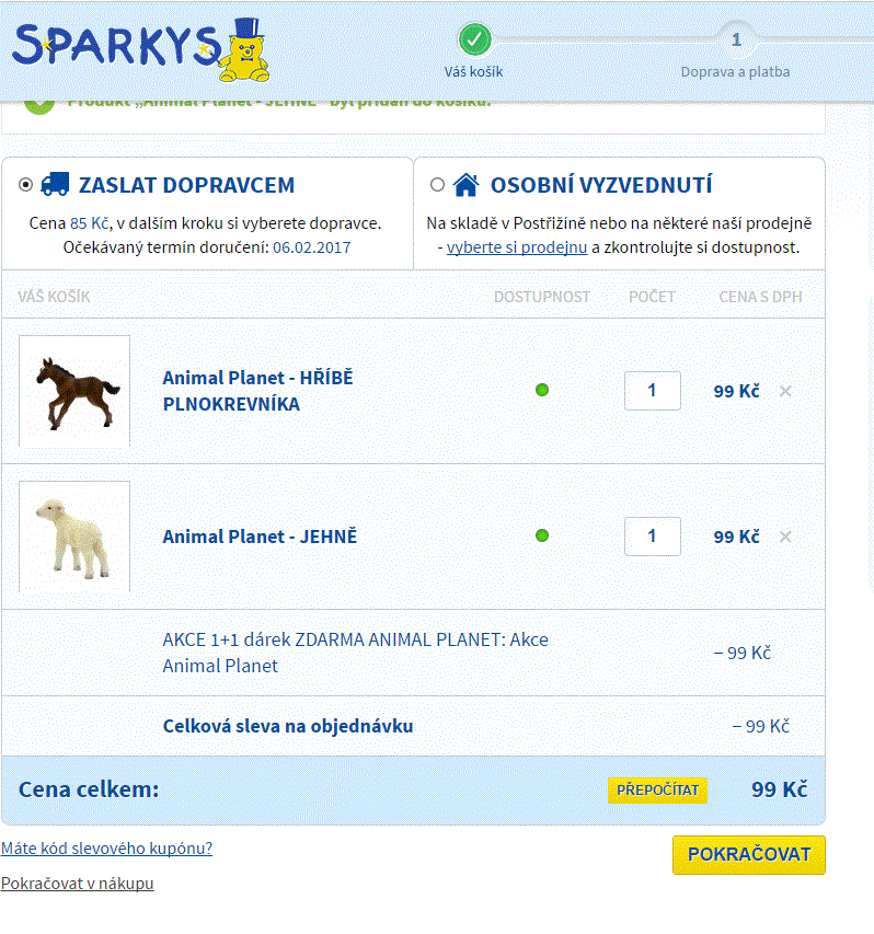 Zvířátka Animal Planet 1+1 zdarma