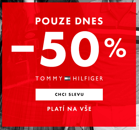 Sleva 50% na značku Tommy Hilfiger