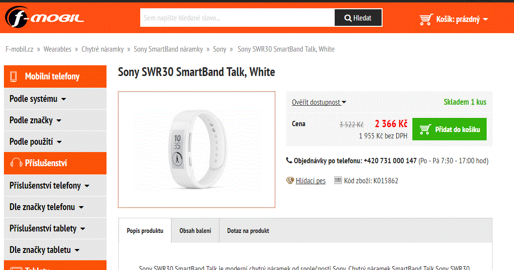 Sony SmartBand Talk SWR30