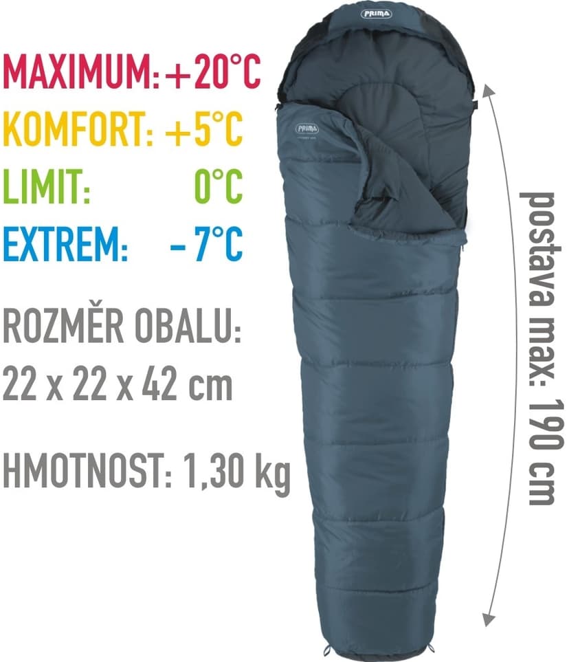 Spací pytel Prima Mummy 200