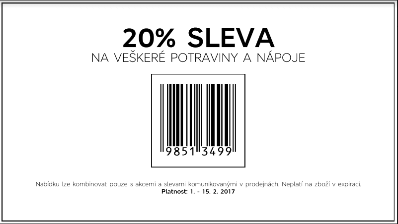 Sleva 20% na potraviny v Marks&Spencer
