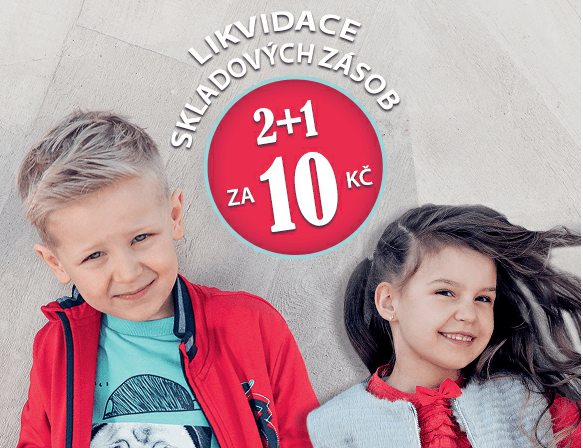 Akce 2+1 za 10 korun