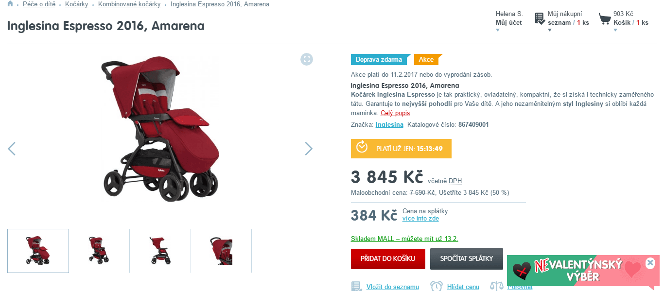 Kočárek Inglesina Espresso 2016