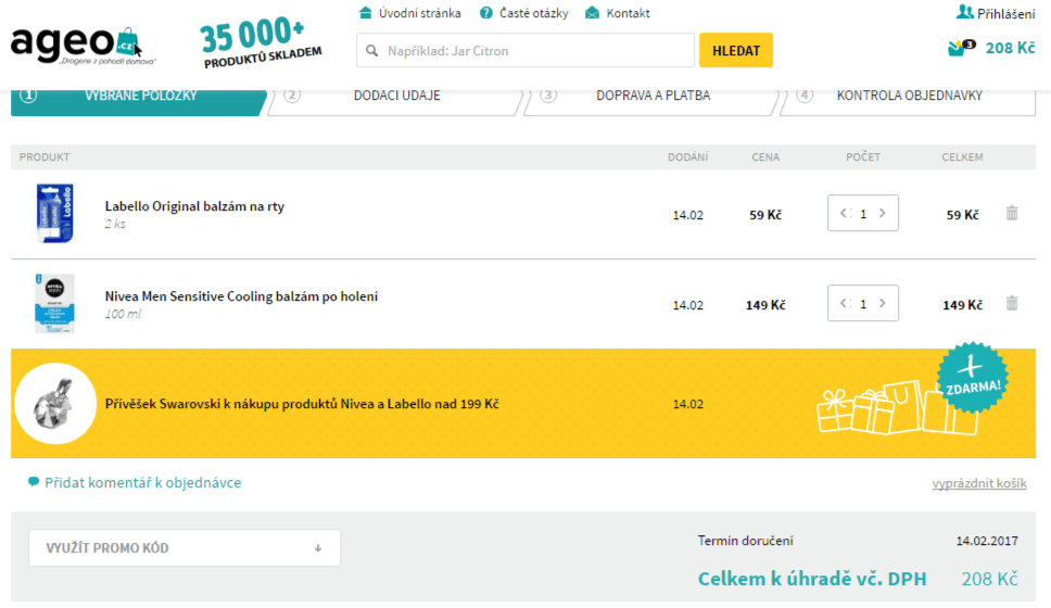 Šperk Swarovski zdarma k nákupu