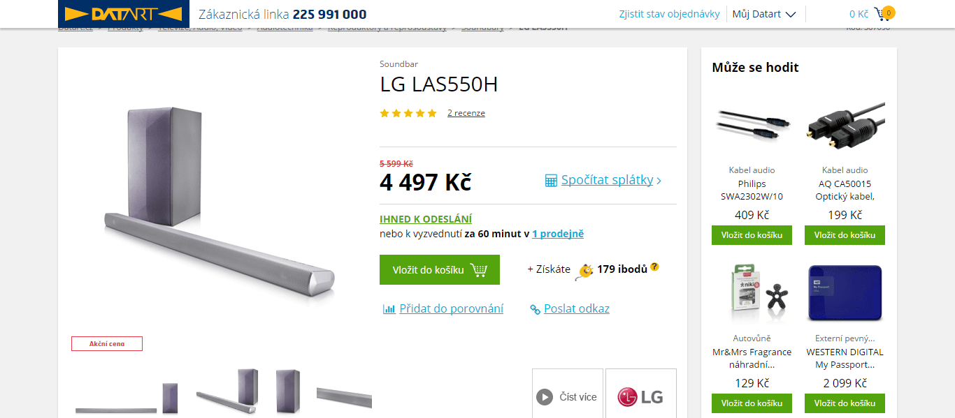 Soundbar LG, 320 W, bluetooth