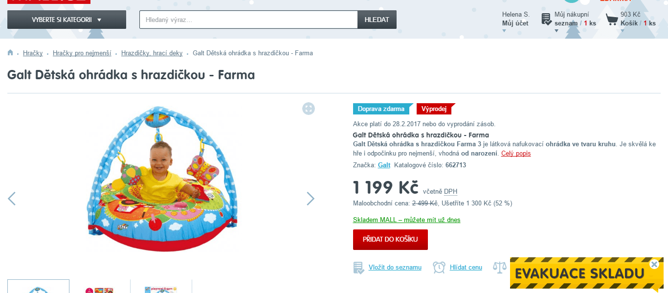 Dětská ohrádka s hrazdičkou Galt Farma