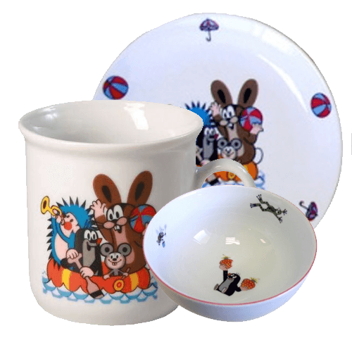 Dětskě nádobí s motivem Krtka