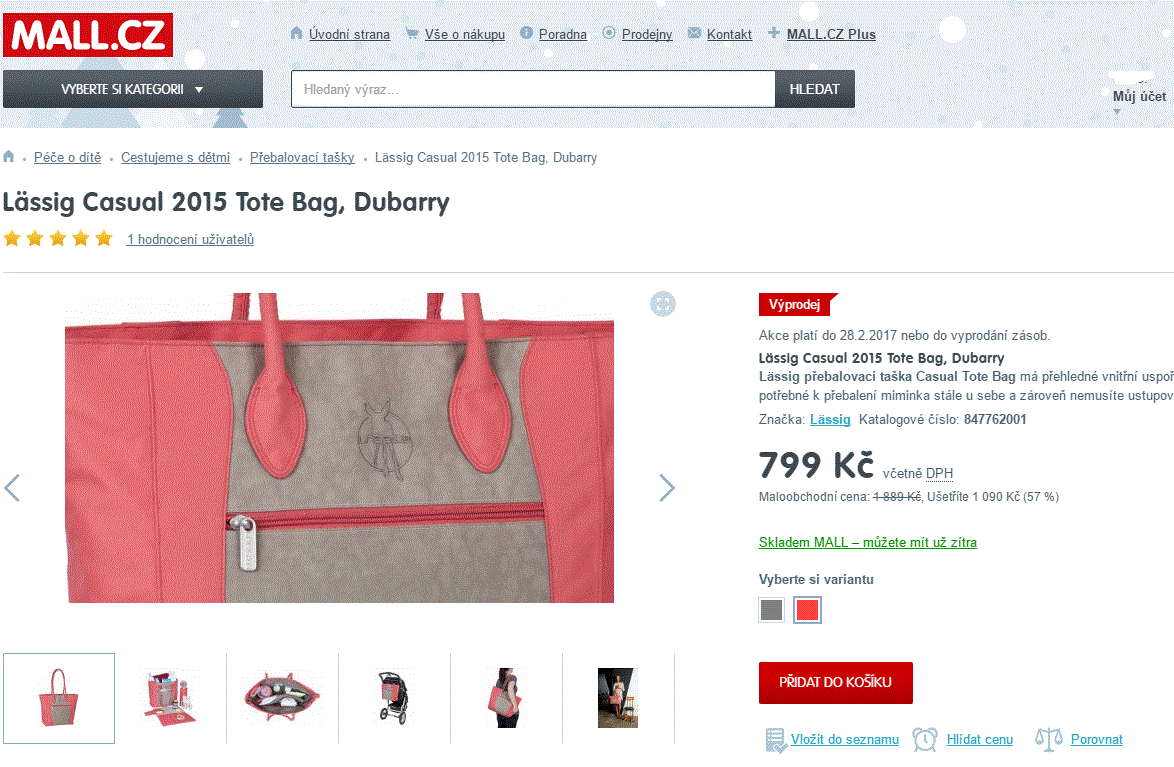 Přebalovací taška LÄSSIG Casual 