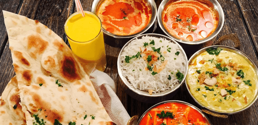 Menu pro 2 v restauraci Taj Mahal