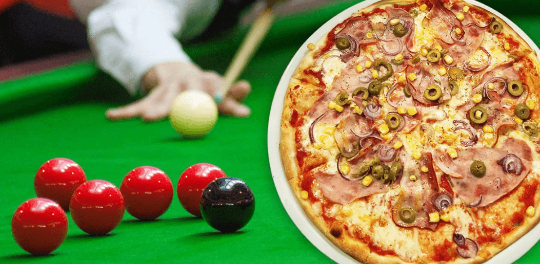 2× pizza + 1× hodina billiardu nebo karambolu 