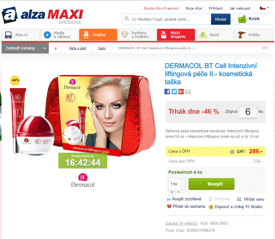 Dárková sada Dermacol BT Cell