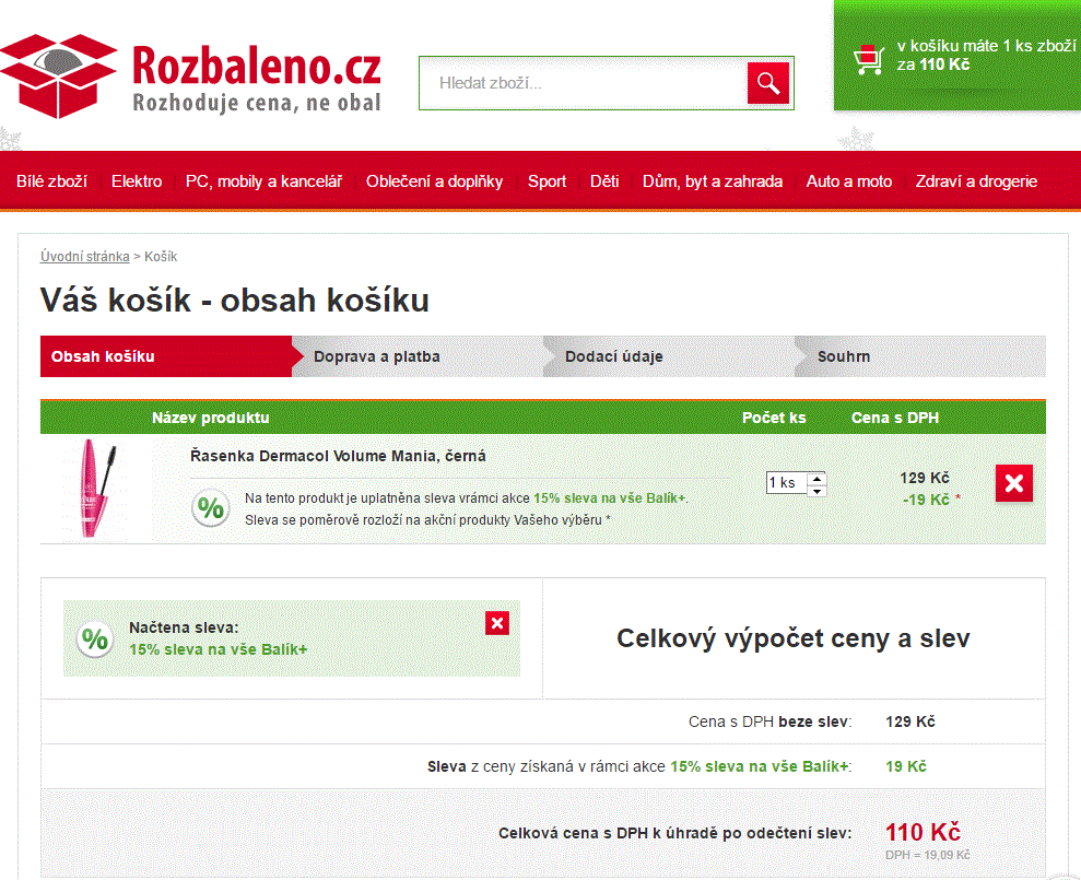 Dermacol Volume Mania řasenka Black 10 ml