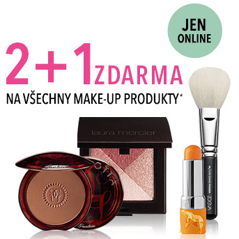 2+1 zdarma na vše z kategorie Make Up