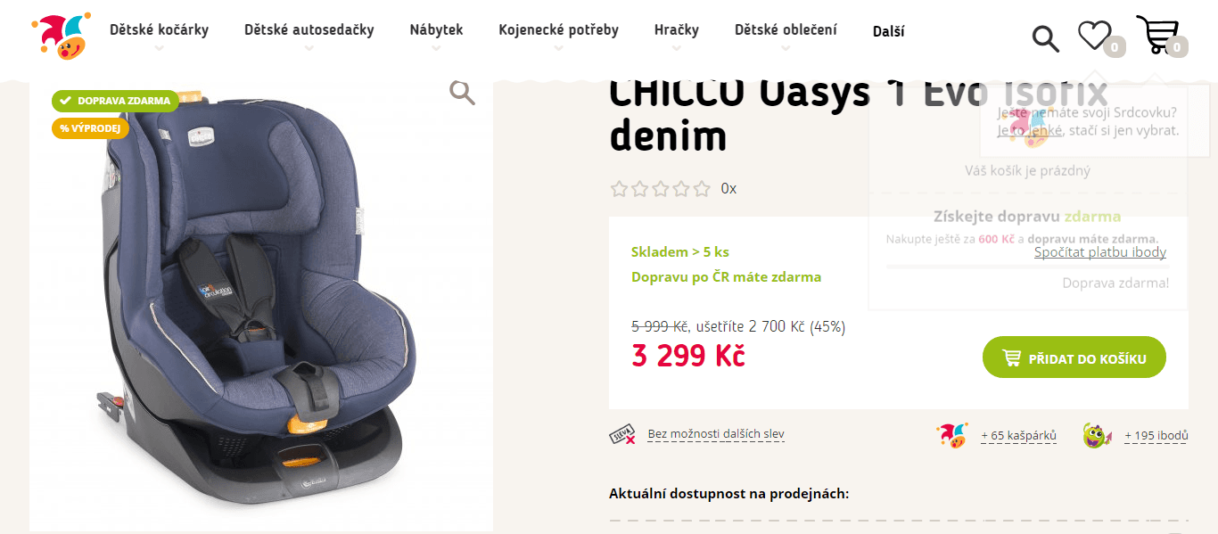 Autosedačka Chicco Oasys, 9-18 kg