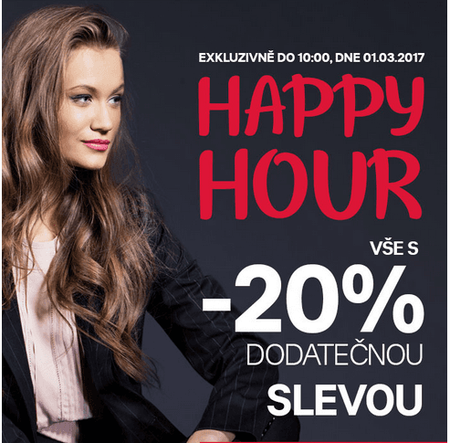 Happy hour 20% sleva
