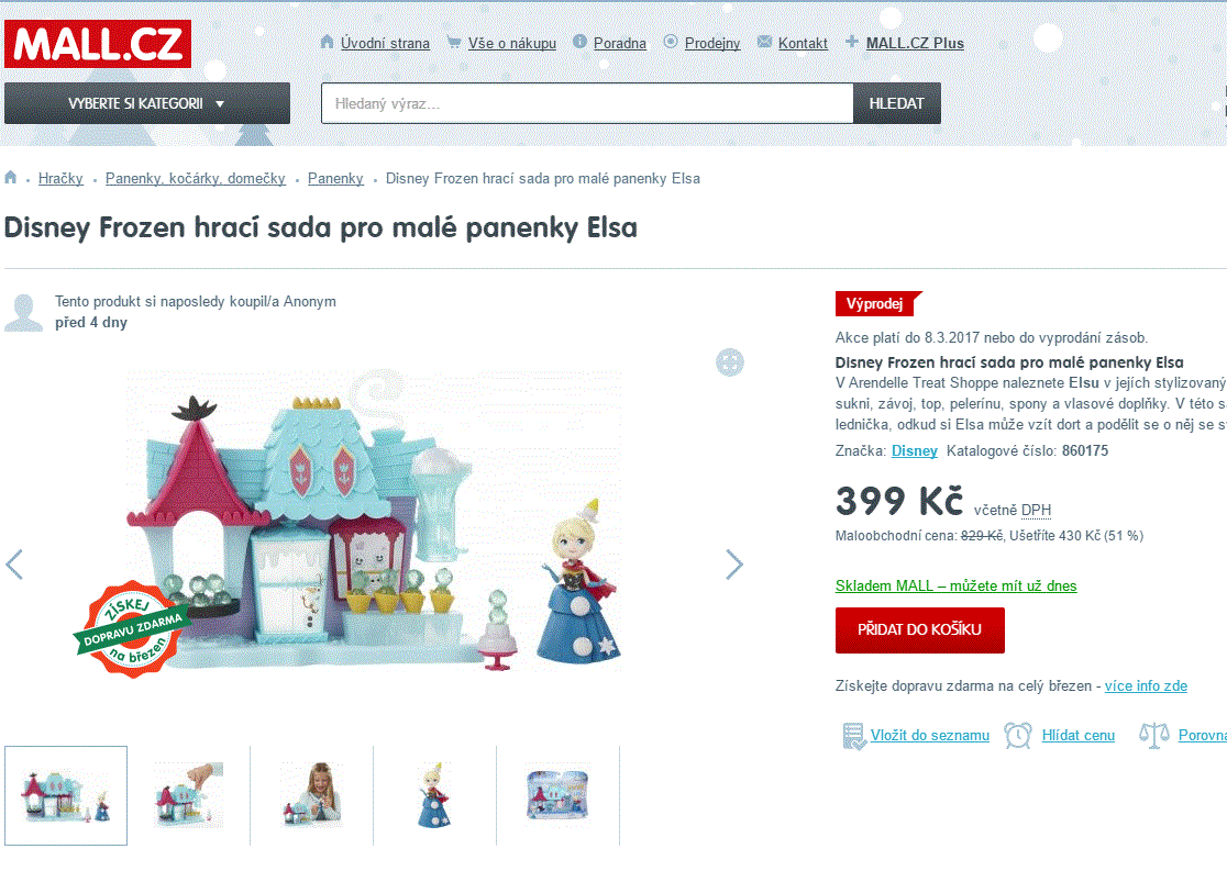 Ledové království - Hrací sada Elsa