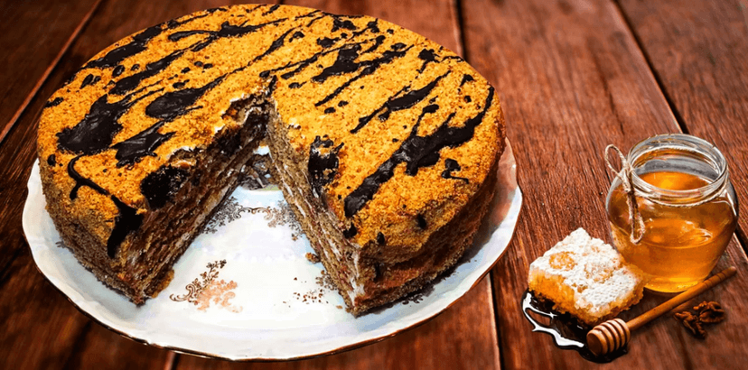 1600g medové dorty s rozvozem zdarma