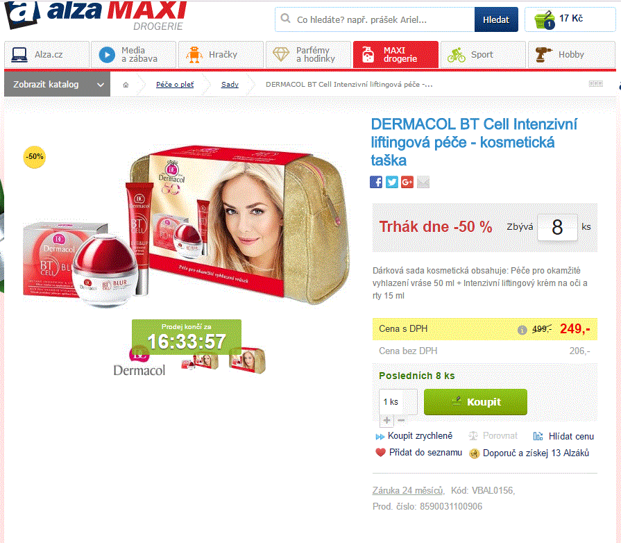 Dárková sada Dermacol BT Cell - taška