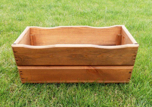 Dřevěný květináč truhlík na květiny 44 cm