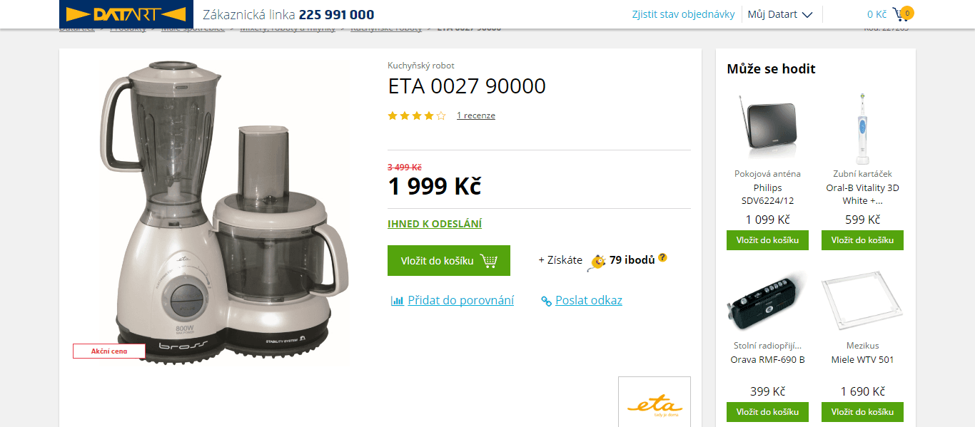 Kuchyňský robot ETA BROSS