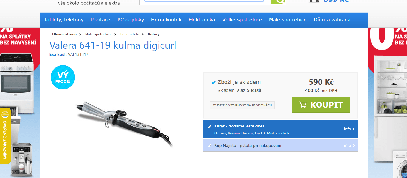 Kulma Valera, digitální ovládání